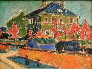 Ernst Ludwig Kirchner Villa in Dresden oil painting artist